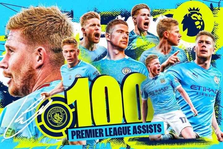 De Bruyne đạt 100 pha kiến tạo: Nhà vua của bóng đá Anh