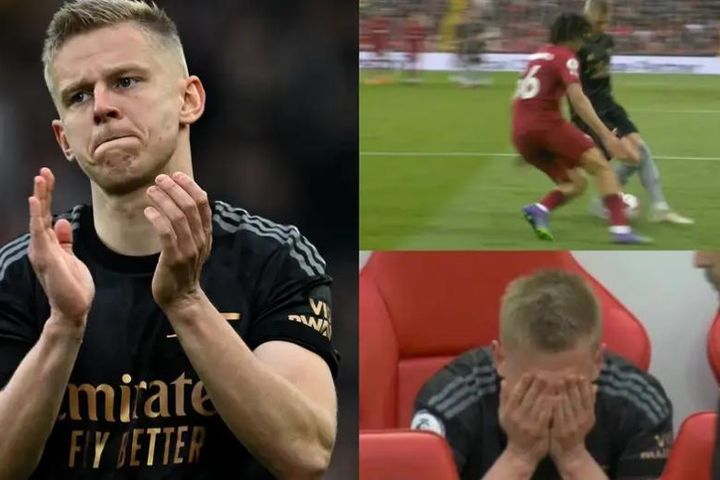 Zinchenko ôm mặt hối hận sau khi bị 'xâu kim'