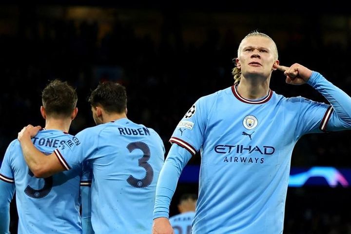 Haaland san bằng thành tích ghi bàn của Thierry Henry tại Cúp C1