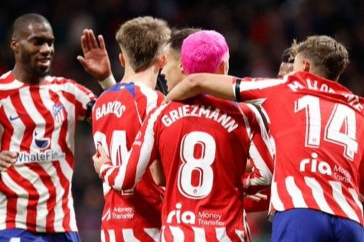 Video bóng đá Atletico Madrid - Almeria: Griezmann chói sáng, 'đe dọa' Real (La Liga)