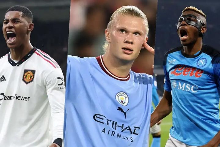 BXH 'Chiếc giày Vàng' châu Âu: Haaland bỏ xa Rashford
