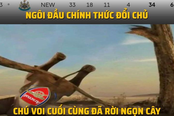 Biếm họa 24h: 'Chú voi'' Arsenal ngã khỏi ngọn cây