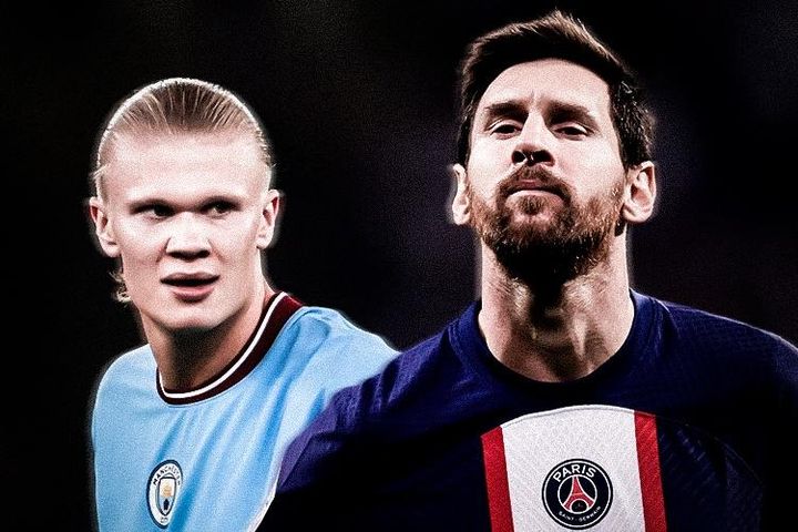 Pep lại so sánh Messi với Haaland