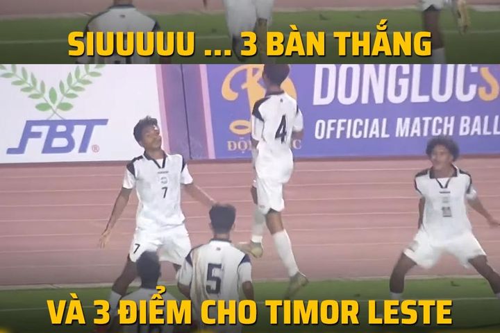 Biếm họa 24h: Cầu thủ Timor Leste ăn mừng như Ronaldo