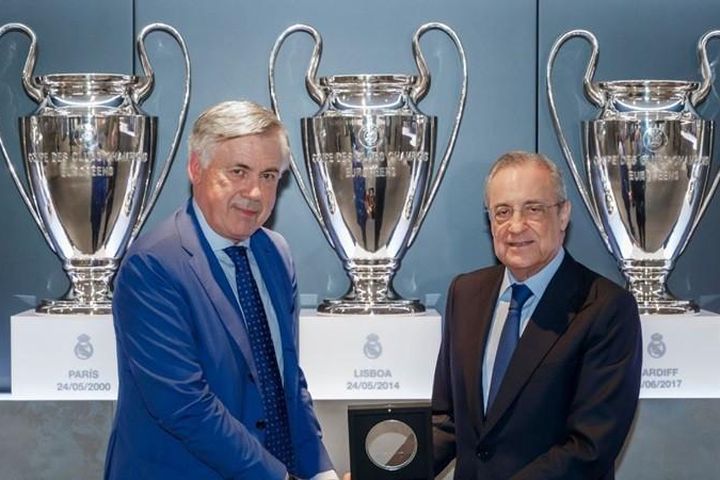Chủ tịch Real Madrid khẳng định vị trí Ancelotti