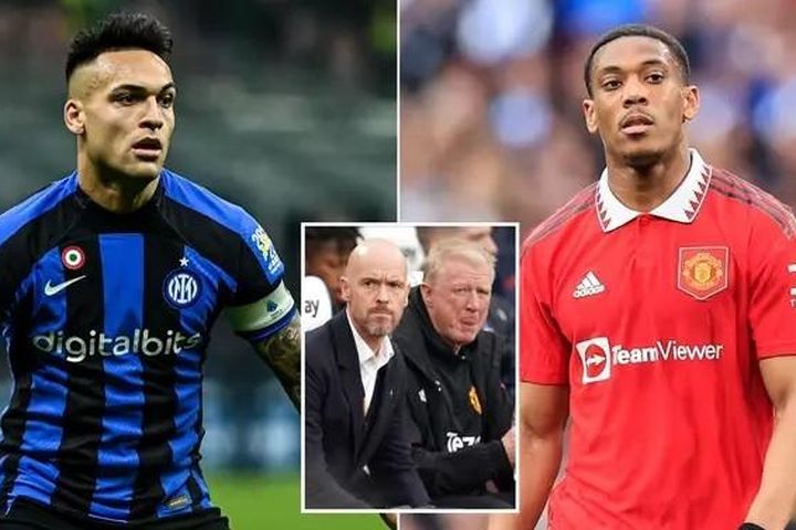MU thất vọng Harry Kane, cược Martial lấy Lautaro Martinez