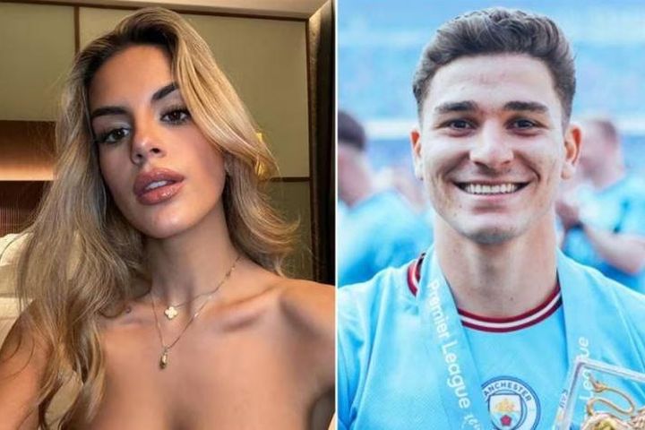Con gái Pep Guardiola trộm nhìn Julian Alvarez