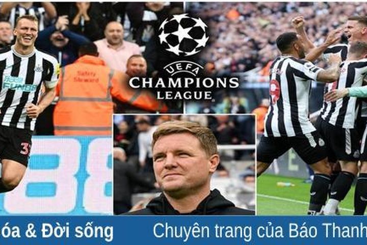 Nhạc hiệu Champions League trở lại với St James Park, nhưng nó khác xưa lắm rồi