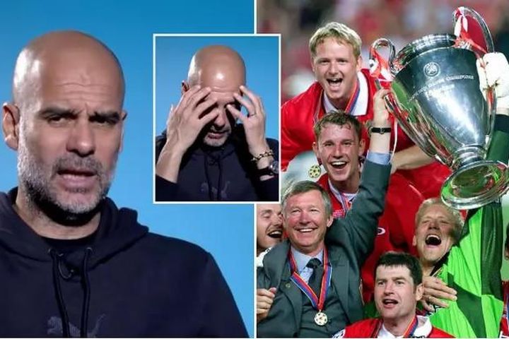 Pep Guardiola phát biểu gây phản ứng khi nói về cú ăn ba của MU