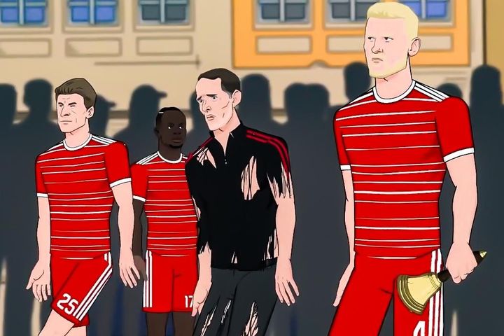 Biếm họa Tuchel bị trừng phạt ở Bayern