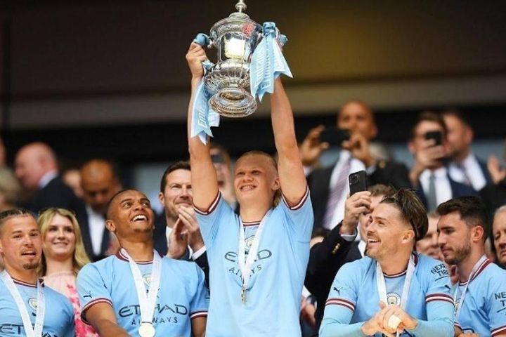 Haaland im tiếng, Man City vẫn hạ MU để vô địch FA Cup