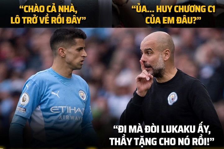 Biếm họa 24h: HLV Guardiola 'tặng' HCV Cúp C1 châu Âu cho Lukaku