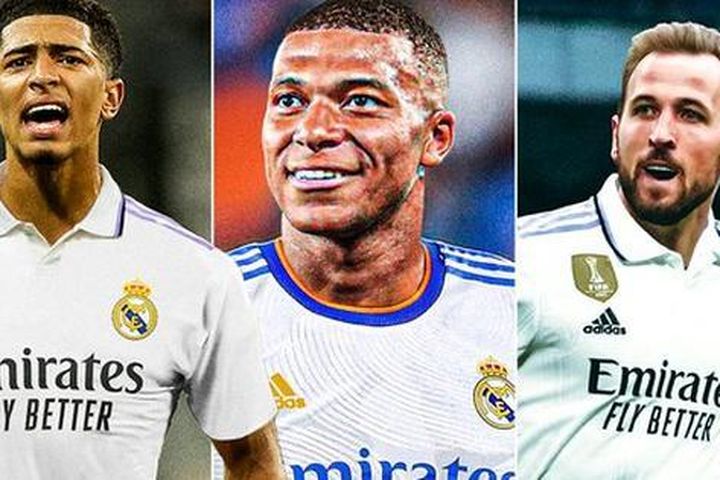 Fan Real Madrid phát rồ với viễn cảnh có bộ ba Mbappe, Kane và Bellingham