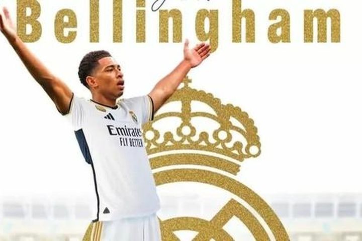 Real Madrid công bố hợp đồng Jude Bellingham, Vinicius gửi lời 'Chào mừng từ CLB hay nhất thế giới'