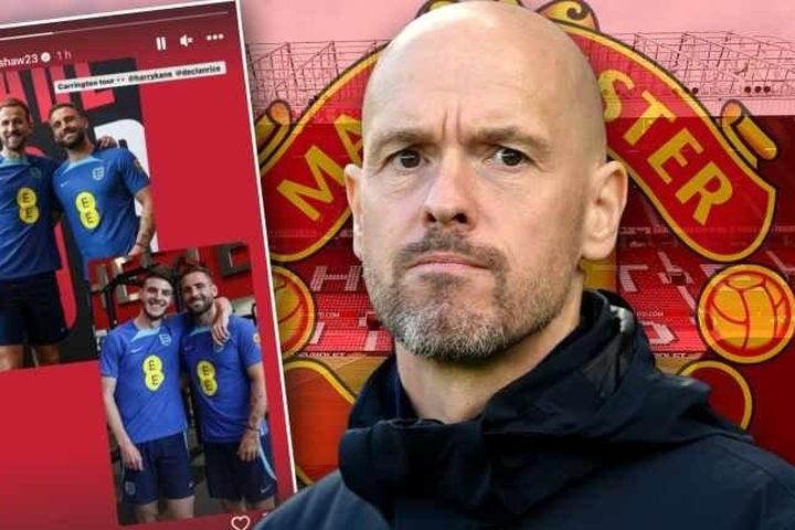 Luke Shaw lôi kéo Harry Kane và Declan Rice về MU