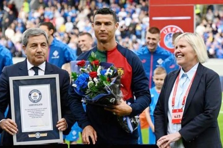 Ronaldo vào sách Guinness, tỏa sáng giúp Bồ Đào Nha toàn thắng
