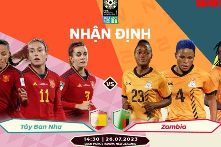 Nhận định, dự đoán kết quả Tây Ban Nha vs Zambia, World Cup nữ 2023