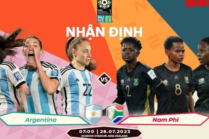 Nhận định, dự đoán kết quả Argentina vs Nam Phi, World Cup nữ 2023
