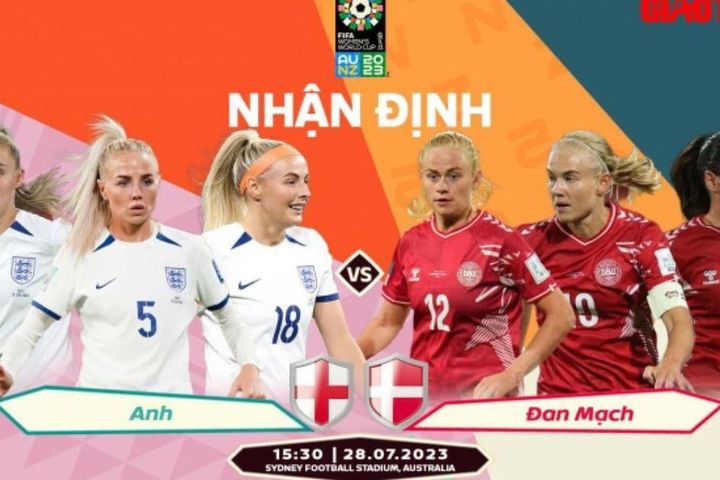Nhận định, dự đoán kết quả Anh vs Đan Mạch, World Cup nữ 2023