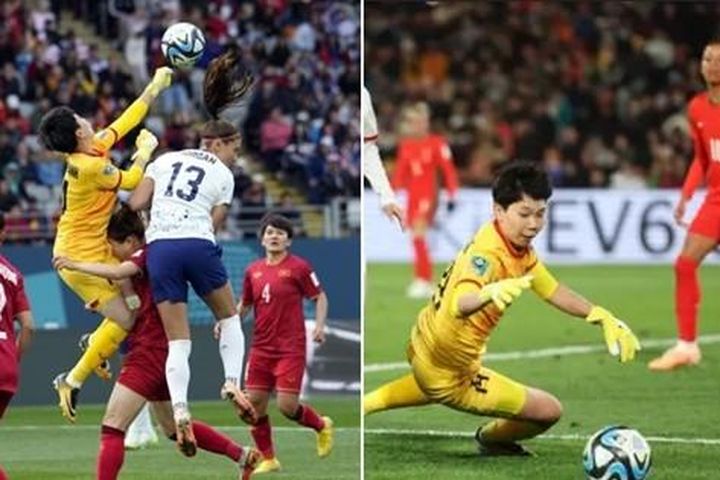 Thủ môn Kim Thanh của ĐT nữ Việt Nam nhận mưa lời khen sau 2 trận ở World Cup 2023