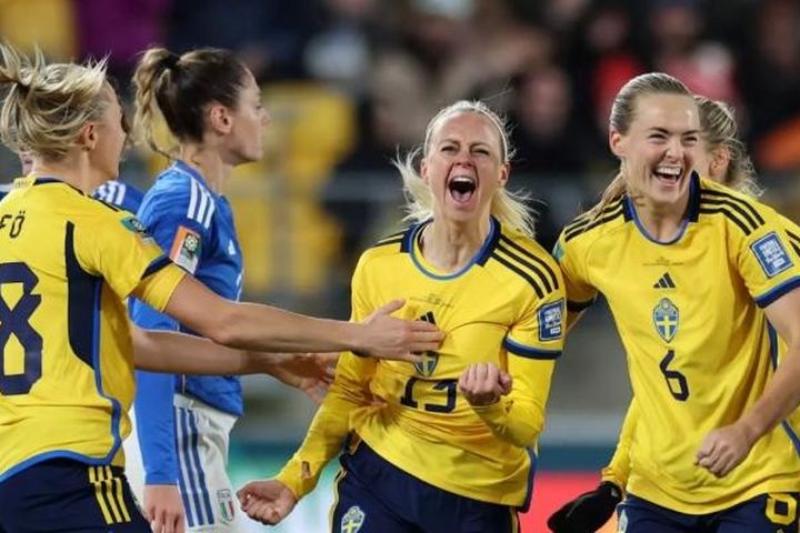 ĐT nữ Thụy Điển 5-0 ĐT nữ Italia, bảng G World Cup nữ 2023