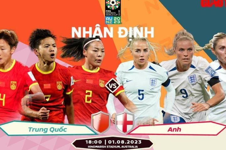 Nhận định, dự đoán kết quả Trung Quốc vs Anh, World Cup nữ 2023