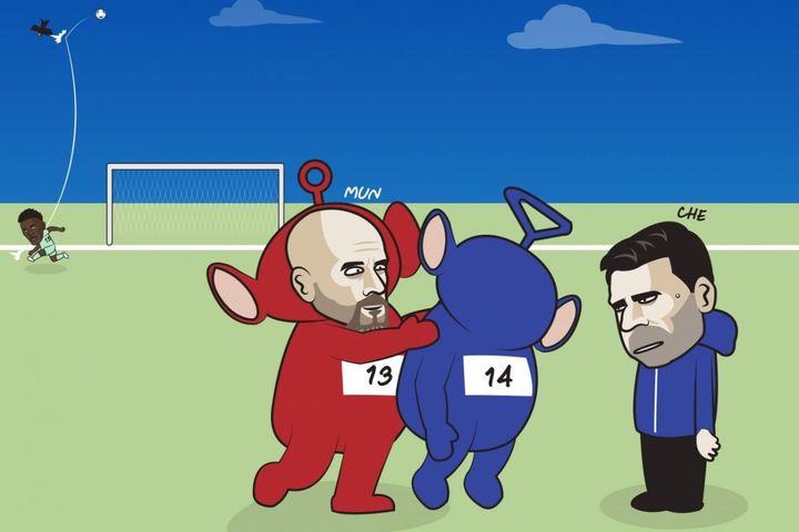 Biếm họa 24h: Chelsea bám đuổi MU trong cuộc đua 'muối mặt'