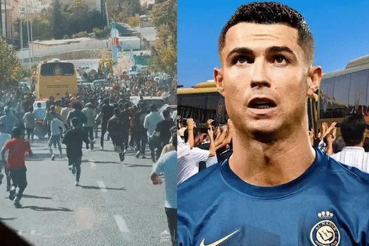 Ronaldo được chào đón đặc biệt khi đến Iran thi đấu: Hàng trăm fan đuổi theo xe bus, vây kín khách sạn