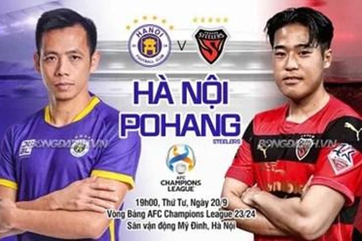 TRỰC TIẾP Hà Nội FC và Pohang Steelers: Vượt qua thử thách